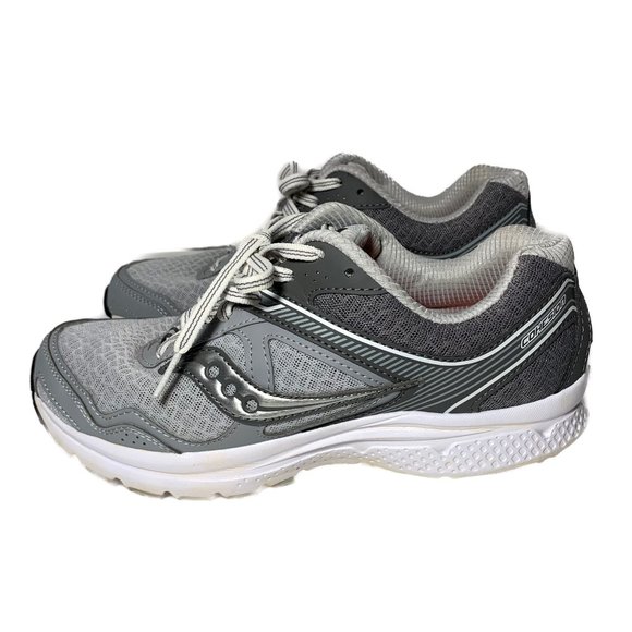 Saucony Gray Cohesion Running Shoes Size 8 - Picture 7 of 11